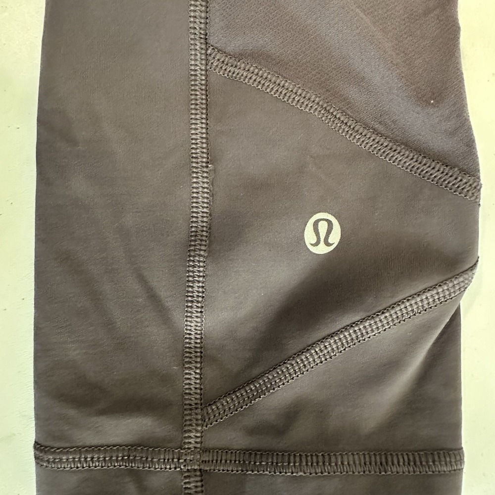 Lululemon Pace Rival Cropped Leggings Sz 6 Vintage Grape Pockets Pants Yoga Run - Picture 8 of 15